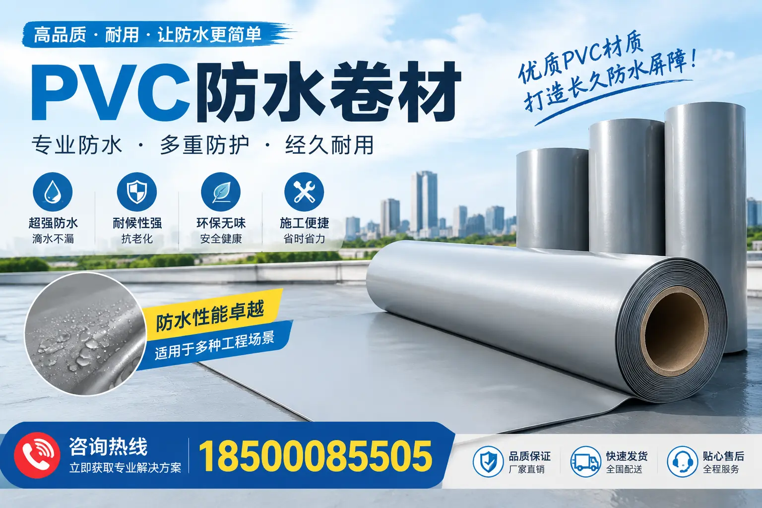 什么是pvc防水卷材？兰州消费者需了解的基础知识