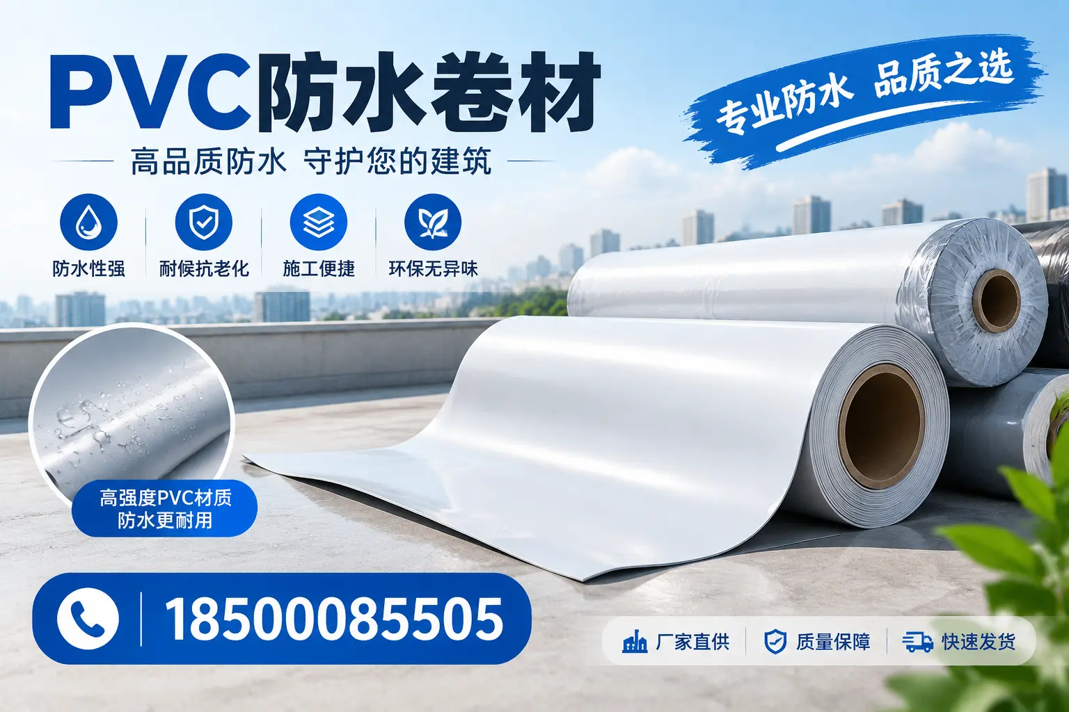 常见pvc防水卷材选型误区,兰州用户必看