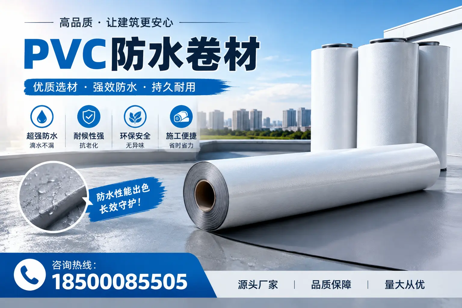 PVC防水卷材施工过程详解，确保在兰州顺利完成项目