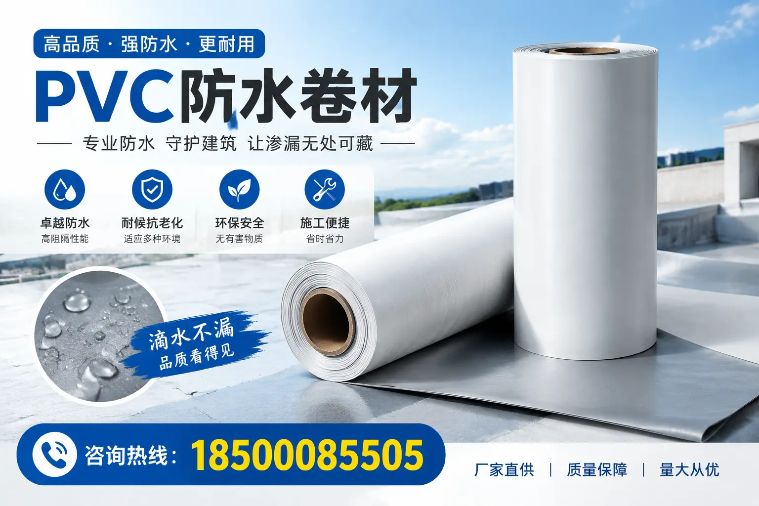 PVC防水卷材的优势与应用案例分析,适合兰州市场